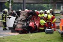 Schwerer VU Pkw Baum Koeln Deutz Messekreisel P035